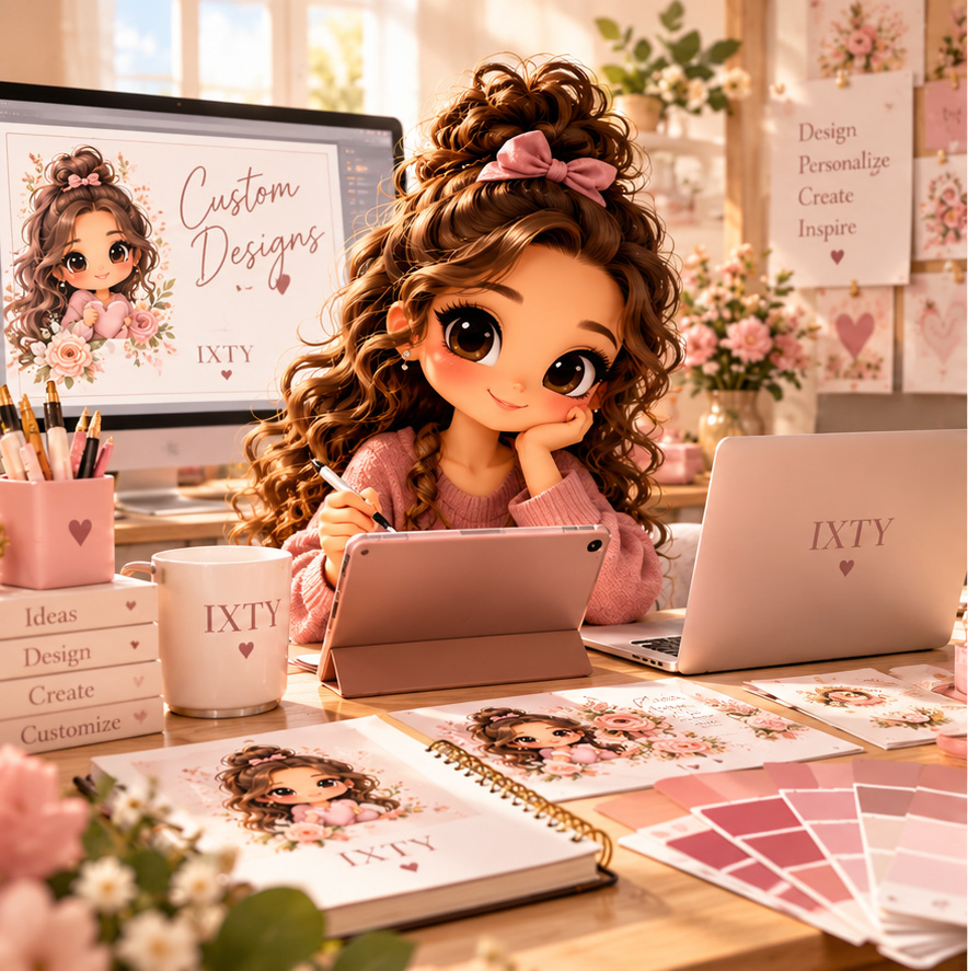 Sample AI product scene with a pink tumbler